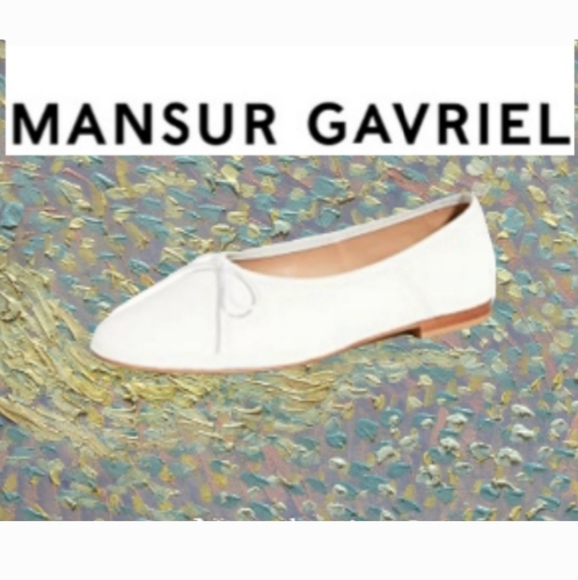 Mansur Gavriel Shoes - MANSUR Gavriel Dream Ballerina Bow Flats NWT